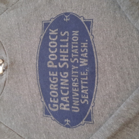 American Apparel George Pocock Racing Shells University Station Seattle Hoodie - Picture 2 of 3